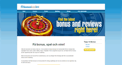Desktop Screenshot of bonuskod24.com